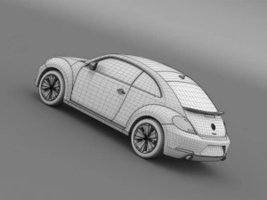 volkswagen fusca 3D Model