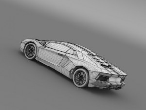 lamborghini aventador lp 700 4 nazionale lb834 201 3D 모델