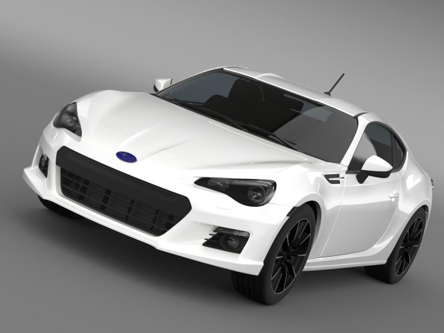 subaru brz 20r zc6 2012 3D 模型 .c4d .max .obj .3ds .fbx .stl .blend 