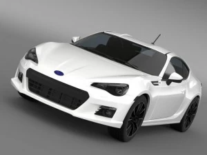 subaru brz 20r zc6 2012 Modelo 3D