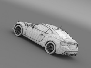subaru brz 20r zc6 2012 3D 模型