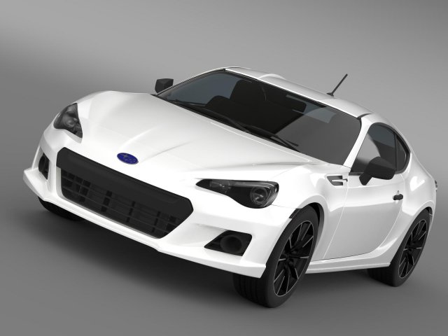 subaru brz 20ra zc6 2012 3D Model .c4d .max .obj .3ds .fbx .stl .blend 