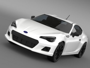 subaru brz 20ra zc6 2012 3D Model