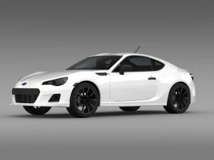 subaru brz 20ra zc6 2012 3D Model