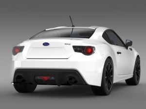 subaru brz 20ra zc6 2012 3D Model