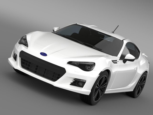 subaru brz aero package zc6 2012 3Dモデル .c4d .max .obj .3ds .fbx .stl .blend 