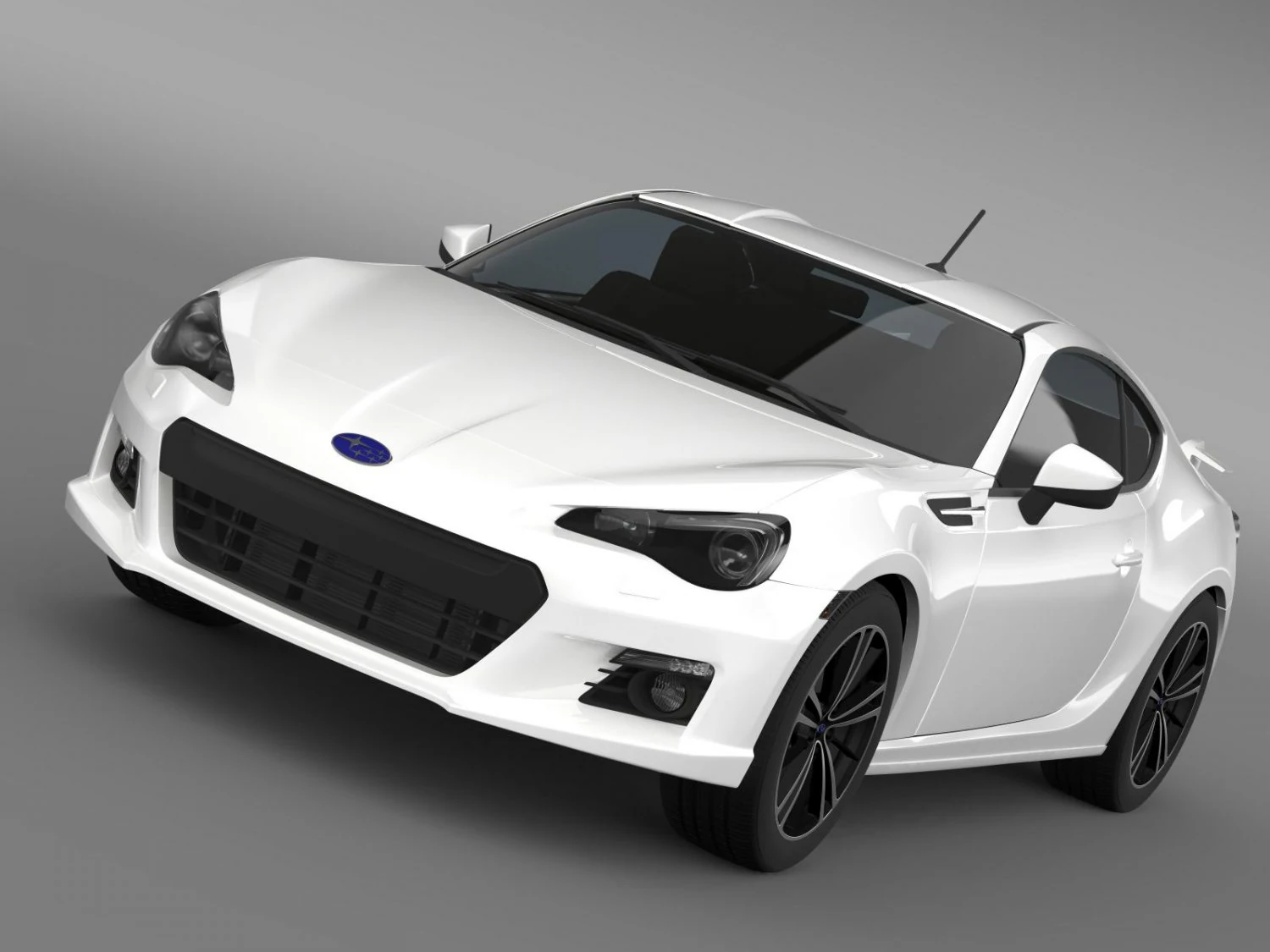 subaru brz aero package zc6 2012 3D Model .c4d .max .obj .3ds .fbx .stl .blend 