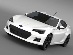 スバル BRZ エアロパッケージ ZC6 2012 3Dモデル