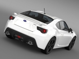 subaru brz aero package zc6 2012 3Dモデル