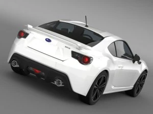 subaru brz aero package zc6 2012 3D Model