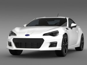 subaru brz aero package zc6 2012 3Dモデル