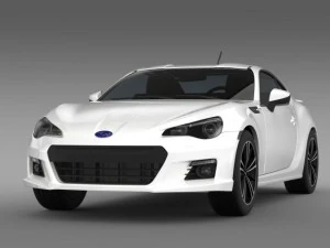 subaru brz aero package zc6 2012 3D Model