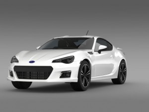 subaru brz aero package zc6 2012 3Dモデル