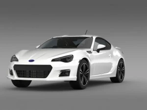 subaru brz aero package zc6 2012 3D Model