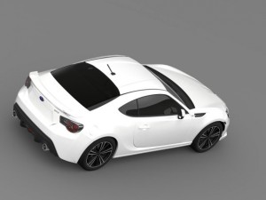 subaru brz aero package zc6 2012 3Dモデル
