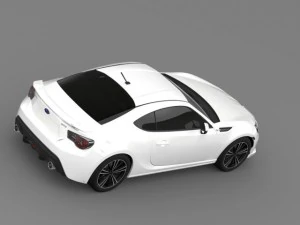 subaru brz aero package zc6 2012 3D Model