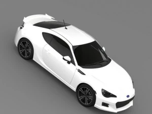 subaru brz aero package zc6 2012 3D Model