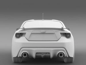 subaru brz aero package zc6 2012 3D Model