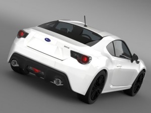subaru brz premium sport package zc6 2013 3D Model