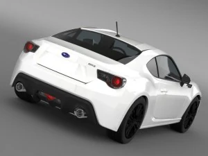 subaru brz premium sport package zc6 2013 3D Model