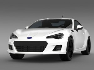 subaru brz premium sport package zc6 2013 3D Model