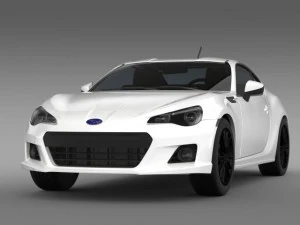 subaru brz premium sport package zc6 2013 3D Model