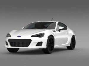 subaru brz premium sport package zc6 2013 3D Model
