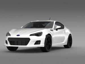 subaru brz premium sport package zc6 2013 3D Model