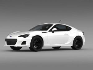 subaru brz premium sport package zc6 2013 3D Model