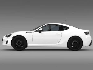 subaru brz premium sport package zc6 2013 3D Model