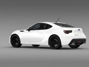 subaru brz premium sport package zc6 2013 3D Model