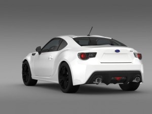subaru brz premium sport package zc6 2013 3D Model