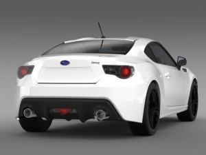 subaru brz premium sport package zc6 2013 3D Model