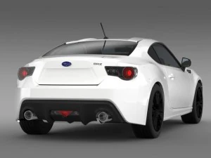 subaru brz premium sport package zc6 2013 3D Model