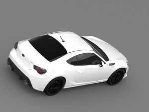 subaru brz premium sport package zc6 2013 3D Model