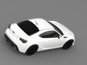 subaru brz premium sport package zc6 2013 3D Model