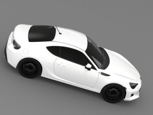 subaru brz premium sport package zc6 2013 3D Model