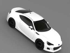 subaru brz premium sport package zc6 2013 3D Model