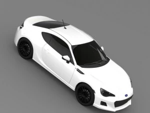 subaru brz premium sport package zc6 2013 3D Model
