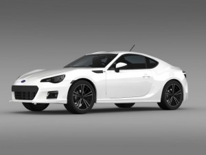 subaru brz zc6 2012 Modelo 3D