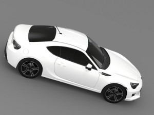 subaru brz zc6 2012 Modelo 3D