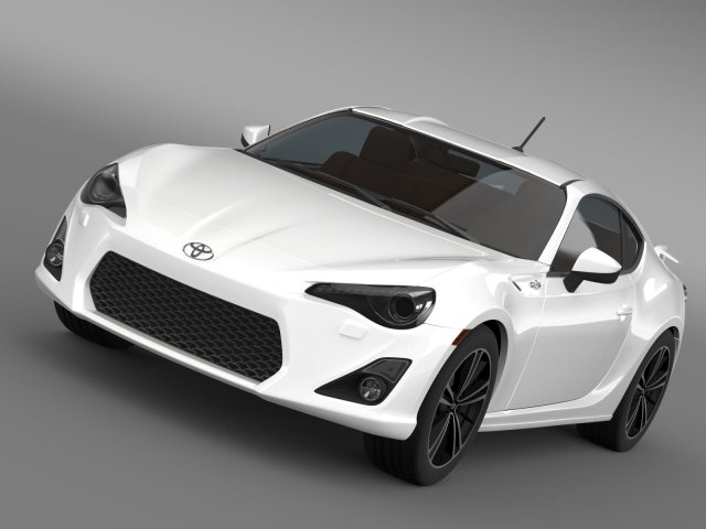 toyota 86 gt limited 2012 3D Model .c4d .max .obj .3ds .fbx .stl .blend 
