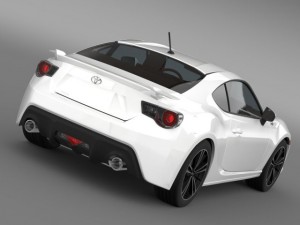 toyota 86 gt limited 2012 3D Model
