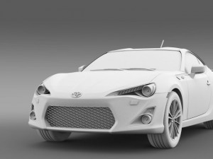 toyota 86 gt limited 2012 3D Model
