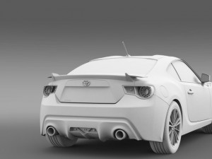 toyota 86 gt limited 2012 3D Model
