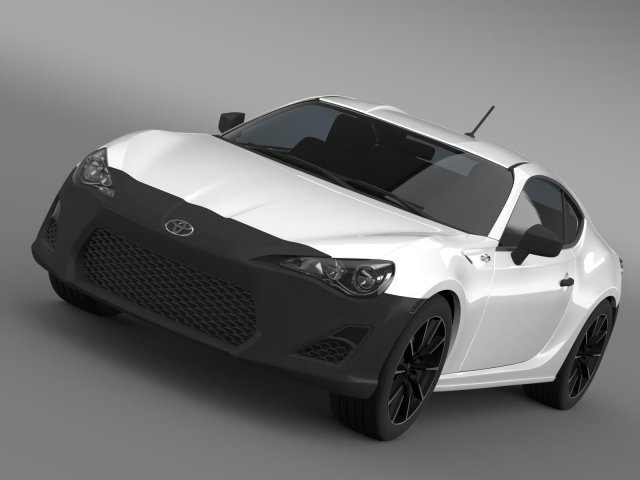toyota 86 rc 2012 3D Model .c4d .max .obj .3ds .fbx .stl .blend 