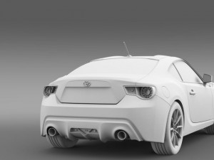 toyota 86 rc 2012 3D Model