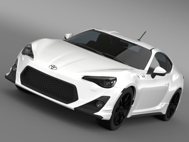 trd toyota 86 2013 3D Model .c4d .max .obj .3ds .fbx .stl .blend 