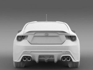 trd toyota 86 2013 3D Model