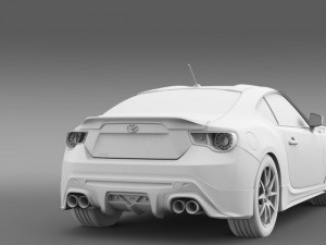 trd toyota 86 2013 3D Model
